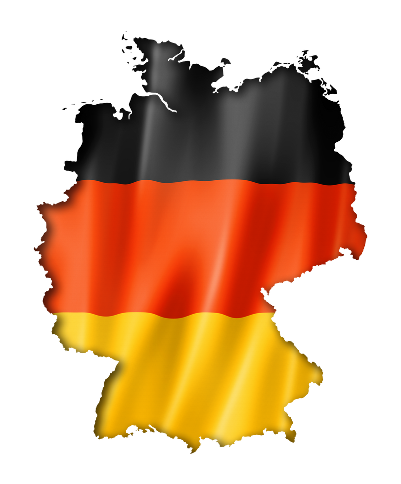 German Flag Map