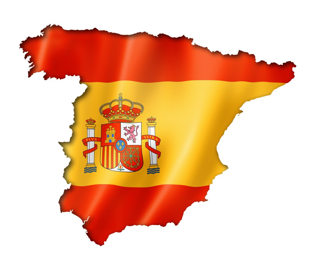 Spanish Flag Map